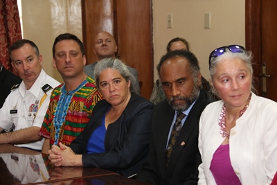 US Officials at the Presentation Ceremony